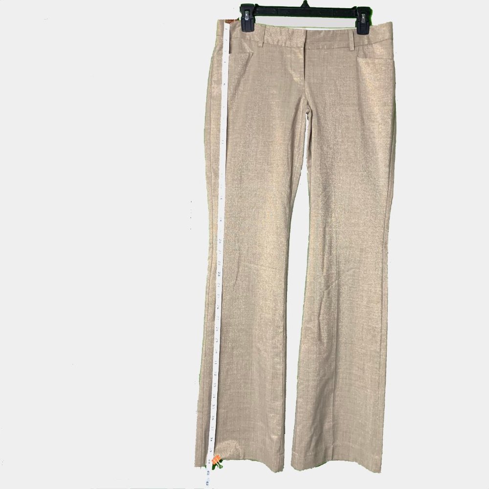 Express Design Studio, Glittery, Sparkly Gold Women's Work Slacks S / 2-4